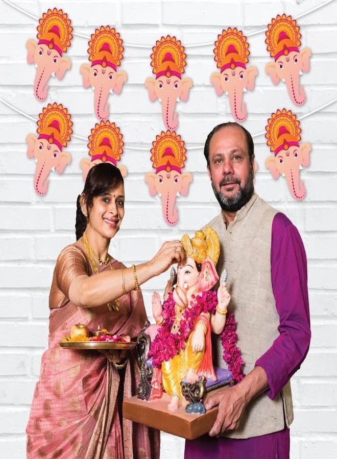 Festiko®Ganesh Ji Theme Banner for Ganesh chaturthi Party Decoration,Ganesh Festival Decorations, Party Supplies Set of 1 Pc Banner - Image 5